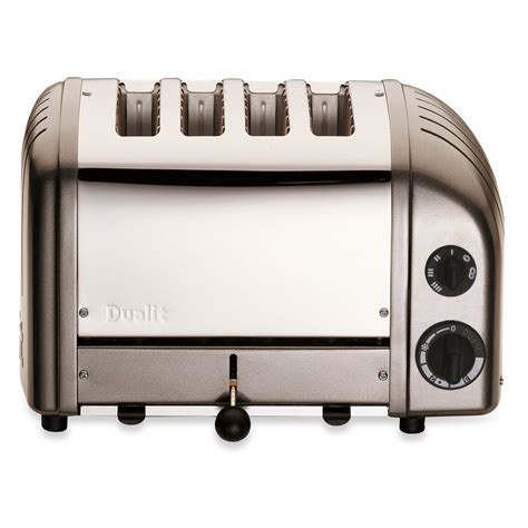 dualit toaster|Dualit Classic 4 Slice NewGen Stainless Steel Toaster, White.